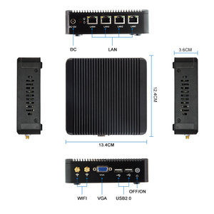 Mini PC de Escritorio Sin Ventilador Sharerdp Factory Bulk Intel Core I3 10110U I5 10310U Serie MB con Doble Pantalla HDMI VGA y 2 Antenas WiFi - Product Image 2