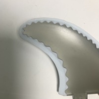 Aileron de planche souple en caoutchouc, aileron transparent en nylon, ailerons de sécurité souples pour planches de surf 50/50 Foil pour softboards