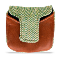Couvre-chef de tête de club vert de tonneau en bois de conducteur de modèle de chevrons de golf d'OEM avec la doublure en peluche