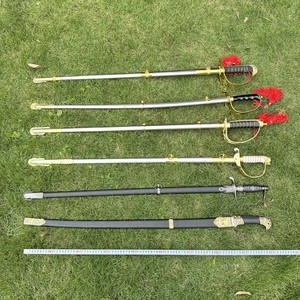 Épée décorative en métal non affûtée pour cérémonies marines, accessoires de rituels OEM, décoration de garde d'honneur pour levée du drapeau - Product Image 3