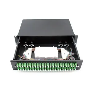 Panel Patch Serat Optik Geser Baja 2 & 3U