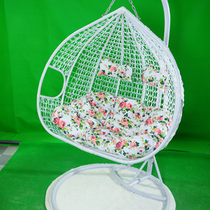 Balcon moderne, patio extérieur, double, grand œuf suspendu, chaise, panier, rotin brut, <span class=keywords><strong>hamac</strong></span> à deux places, chaises suspendues pour adultes - Product Image 2