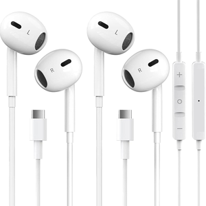Hot Bán Tai Nghe Loại C Earbuds Tai Nghe Có Dây Với Mic & Điều Khiển Từ Xa Tiếng Ồn Hủy Bỏ Cho <span class=keywords><strong>Iphone</strong></span> 16/15 Pro Max Cộng Với - Product Image 1