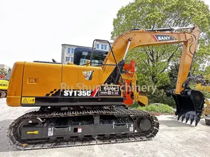 Original Used Mini Excavator Good Condition SANY 135 Digger Construction Machinery For Sale