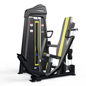 Peralatan Kebugaran Gym mesin pilihan berisi Pin tekan dada vertikal duduk