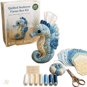 Boîte à mouchoirs et support en peluche animaux marins style chinois, best-seller transfrontalier, pour loisirs créatifs DIY - Product Image 5