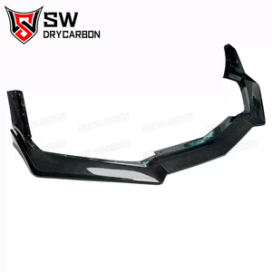 Lèvre avant en fibre de carbone de haute qualité style ZR1 pour Chevrolet Corvette C8 <span class=keywords><strong>2020</strong></span>+ Splitter de pare-chocs avant Spoiler inférieur - Product Image 4