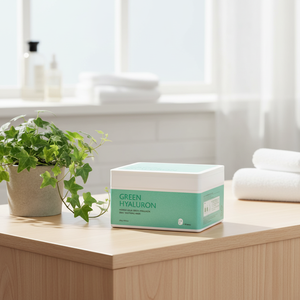 มาส์กหน้าเพื่อผ่อนคลายจากนม hyaluron สำหรับทุกวันขนาด330กรัม30แพ็คสีเขียว - Product Image 3
