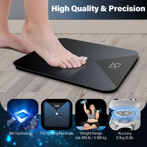 Home Body Fat <strong>Scale</strong> BMI Smart Link Phone Digital Wireless Glass - Product Image 3