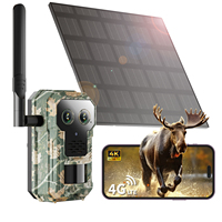 Cámara de Vida Silvestre F10 IP66 4G CMOS con Doble Lente, Disparo de 0.2s, Imagen de 14MP, Grabación 2K, Visión Nocturna, Control Remoto AIDOVID