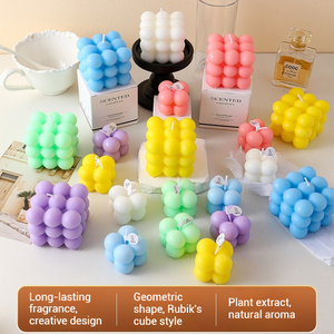 Cubo di Rubik Geometrico 3D di Alta Qualità, Cera di Soia Aromaterapica, Colori Personalizzabili, Profumato Floreale, per Festività, Diwali, Pasqua - Product Image 3