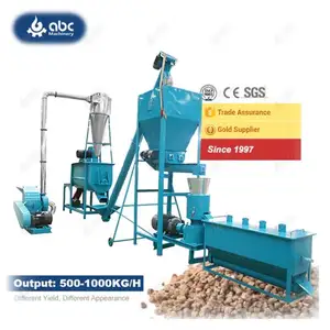 Quality Assurance Small Cattle Poultry Livestock Broiler Animal Feed Pellet Making Machine for Manufacturing Livestock Feed