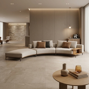 Divano Modulare Curvo Componibile per Soggiorno, Hotel, Appartamento, Villa, <span class=keywords><strong>Arredamento</strong></span> Minimalista OEM - Product Image 4