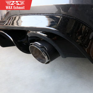 Puntas de escape universales de fibra de carbono, silenciador de escape de rendimiento, silenciador de escape personalizado para coche, Punta trasera, logotipo personalizado - Product Image 4