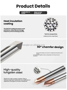 Carbide <strong>Chamfer</strong> <strong>Mill</strong> V Shape End <strong>Mill</strong> Deburring Tool 60 90 120 <strong>Degree</strong> - Product Image 4