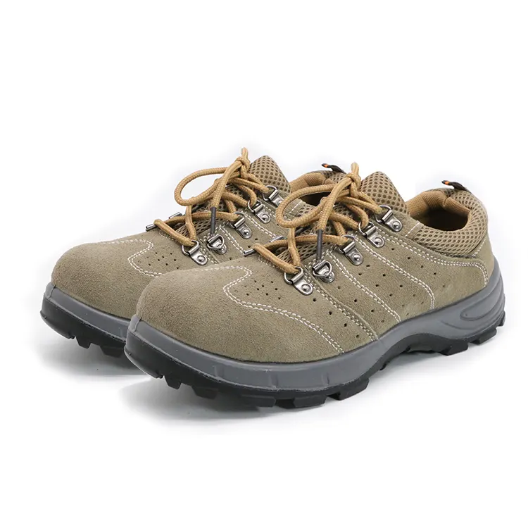 Sturdy Nubuck Leather Mens Outdoor Sports Trekking Hiking Shoes Safety
