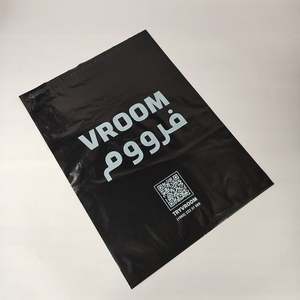 Custom Logo Black Body Matte Poly <b>White</b> Printed Compostable Courier Envelope Plastic Packaging Maier <b>Bag</b> for Shipping - Product Image 3