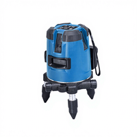 Niveau laser vert industriel/bricolage à 360 degrés, 12 lignes verticales, 16 faisceaux, 3 surfaces, avec batterie au lithium
