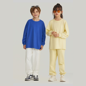 Unisex Niño 100% Algodón Camisetas Personalizadas en Blanco <span class=keywords><strong>Niños</strong></span> Sudadera de manga larga Casual Deportes <span class=keywords><strong>Niños</strong></span> Camiseta - Product Image 4