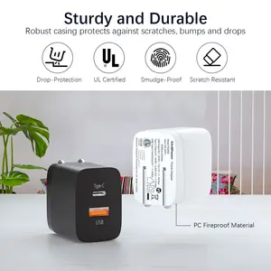 원래 USB 유형 C 20W 35W 핸드폰 미니 휴대용 배터리 안드로이드 삼성 애플 아이폰 13 14 15 충전기 고속 충전 - Product Image 5