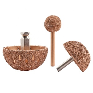 SHDIATOOL Cabezal de Pulido Tipo Cuenco de Acero de Tungsteno de 42/55mm con Vástago Redondo/de Ajuste Rápido <span class=keywords><strong>para</strong></span> Reparación de Neumáticos - Product Image 1