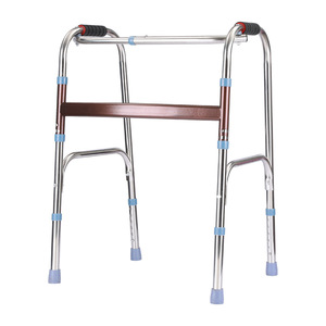 Hengshunhe <b>Walker</b> Stainless Steel Folding With Seat And Wheels For <b>Elderly</b> Rehabilitation Assistance - Product Image 1