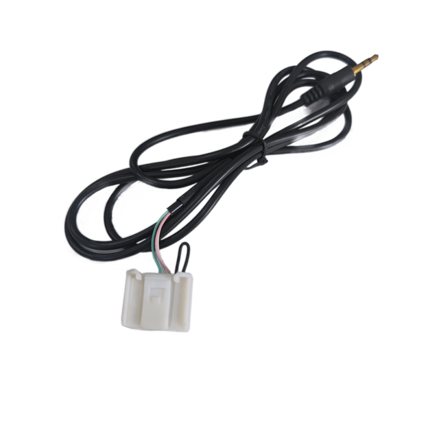IATF16949 Car 20 Pin 3.5mm Aux Audio Radio Male Interface Adapter Input MP3 Cable for Toyota Camry RAV4 Corolla 4Runner Highlander Yaris