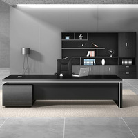 Escritorio Ejecutivo Moderno de Lujo, Convertible, Extensible, Panel de Madera en Forma de L, Estación de Trabajo, Muebles de Oficina Comerciales, Elegantes