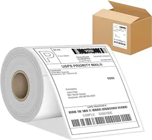 Markdown Sale Waybill Sticker Thermal Paper Waterproof White Blank Shipping Label 4x6 100x150 Direct Thermal Label