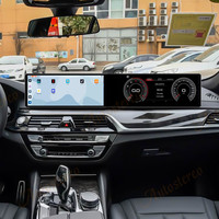 Double écran Android ID9 Car Radio Carplay Screen pour BMW 5 G30 G31 6 6GT G32 2017-2019 Multimedia Player GPS Navigation HeadUnit