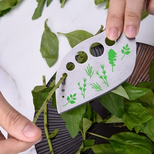 Xách Tay Đa Năng Thảo Mộc Peeler Nhà Bếp <span class=keywords><strong>Cutter</strong></span> Thép Không Gỉ Của Nhãn Hiệu Tay Giữ Rau Chopper - Product Image 1