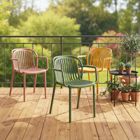 Chaises de salle à manger en plastique épaissi pour l'extérieur, la plage, la cour et l'usage domestique – Chaises de loisirs modernes et simples en PP pour l'extérieur