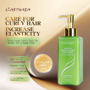 Crème capillaire réparatrice pour cheveux abîmés, contrôle des frisottis, activateur de boucles, après-shampoissant sans rinçage - Product Image 4