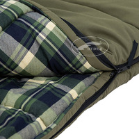Enveloppe personnalisée pour Camping, en coton biologique, confortable, en toile avec doublure en flanelle écossais, bonne qualité