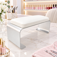 Repose-main pour manucure BIN Premium, forme en U, base en alliage d'aluminium, repose-bras pour ongles