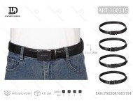 Cinturón de Cuero Genuino para Hombre con Hebilla Automática de 4.0cm y 125cm, Estilo Casual - Product Image 1