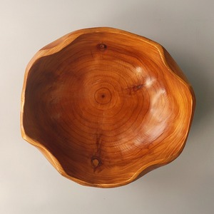 Handmade Wooden Bamboo Fruit <b>Bowl</b> Retro Style Home Decor Storage Dish For Desktop Use - Product Image 3