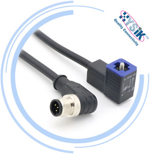 Suku cadang konektor katup Solenoid EN175302-803 DIN43650 tipe A B C konektor alternatif asli dengan kabel - Product Image 2