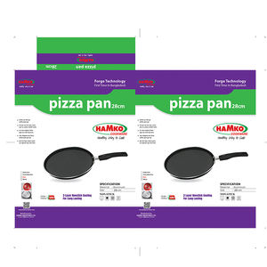 ขายร้อนบริการ OEM ผู้ผลิตบังคลาเทศอลูมิเนียมไม่ติดด้านล่างกระทะพิซซ่า 28 ซม. กระทะพิซซ่าออกแบบเอง - Product Image 5