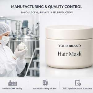 Masque capillaire réparateur en profondeur, traitement nourrissant pour cheveux, fabricant OEM ODM, marque privée, soin capillaire professionnel pour salon - Product Image 4