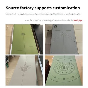 Tapete de <span class=keywords><strong>Yoga</strong></span> de Caucho Natural PU Ultrafino de 1.5 mm, Portátil, Plegable, para Viajes y Exteriores, con Logotipo Personalizable - Product Image 5