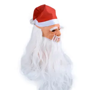 Adults Latex Face Mask Wizard Old Man Halloween Santa Claus Party Decoration Masquerade Costumes Mask