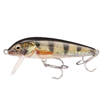 Umpan Minnow B&U JT46 70mm 7.1g Sinking Shallow Deep 3D Holographic Bio-skin untuk Air Asin dan Air Tawar, Ikan Bass, Ikan Laut, Trout, Pike, Perch