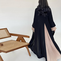 Abaya de luxe en gros pour femmes, robe musulmane, Dubaï, abaya noire modeste, cardigan, vêtements islamiques, Dubaï, femmes, robe musulmane