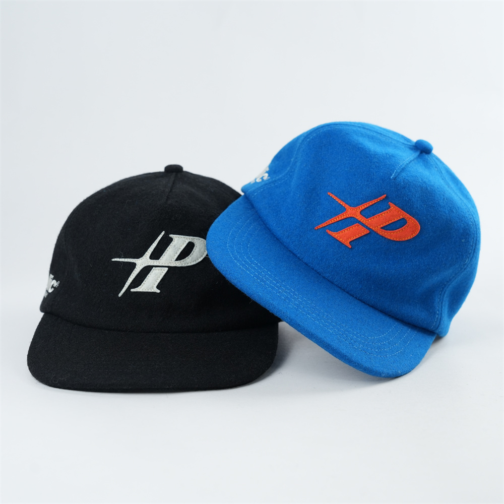 Wholesale Felt Letter Logo 6 Panel Hat Waterproof Laser Cut Holes