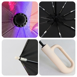 ร่มกันลมขนาด 21 23 27 นิ้ว ร่มพับอัตโนมัติสำหรับการท่องเที่ยวแบบแบ็คแพ็ค - Product Image 4