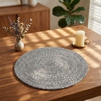 Napperons de table en polyester réutilisables, imperméables, résistants aux taches et antidérapants pour la cuisine et la salle à manger (vente en gros)