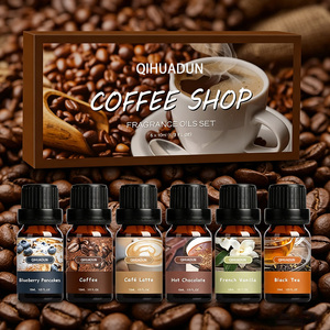 QIHUADUN Set de Regalo de Aceites Aromáticos para <span class=keywords><strong>Cafetería</strong></span>, 6 Botellas para Difusor, Fabricación de Velas y Jabones, Marca Privada, OEM, Logotipo Personalizado, Venta al por Mayor - Product Image 1