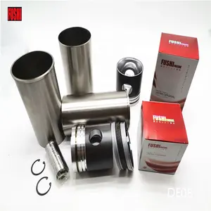 Máy Xúc Cho DE08 Bộ Phận Động Cơ Liner Kit Đại Tu Kit Linh Kiện Động Cơ Xi Lanh Piston Với Vòng