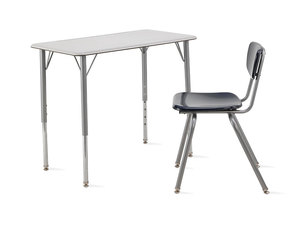Meubles de bureau rectangulaires pour étudiants, chaise de bureau, bureaux pour salles de réunion, table d'ordinateur à hauteur réglable - Product Image 3